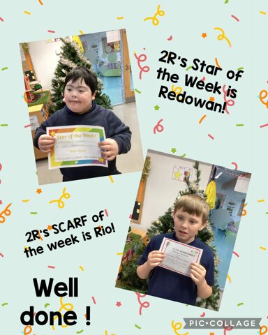 Image of 2R’s Star and SCARF of the Week