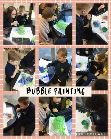 Image of Bubble painting 
