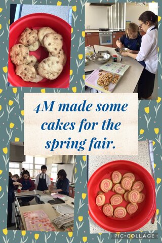 Image of We made cakes for the spring fair