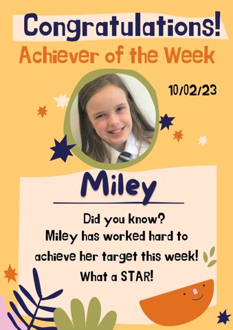 Image of 3T's achiever of the week is....