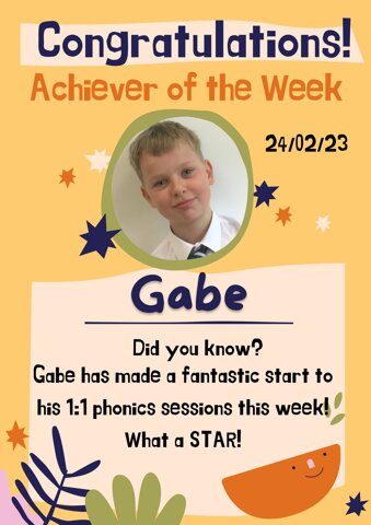 Image of Achiever of the Week