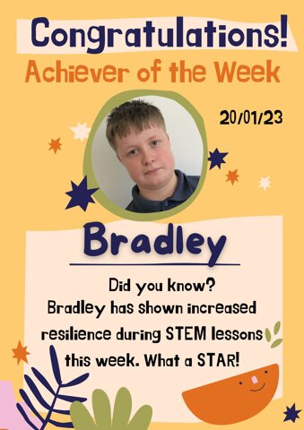 Image of 3T's Achiever of the Week