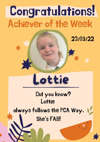 Image of 3T's Achiever of the Week is....