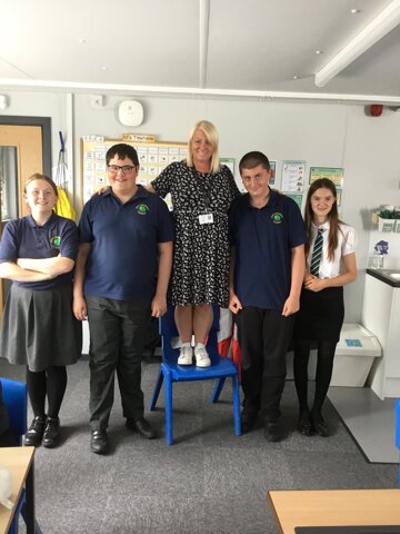 Image of Mrs Johnson is finally tall! 