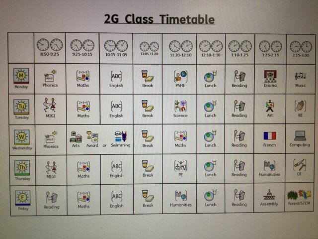 Image of 2G Timetable