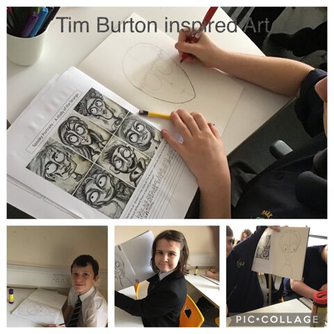 Image of Tim Burton inspired Art