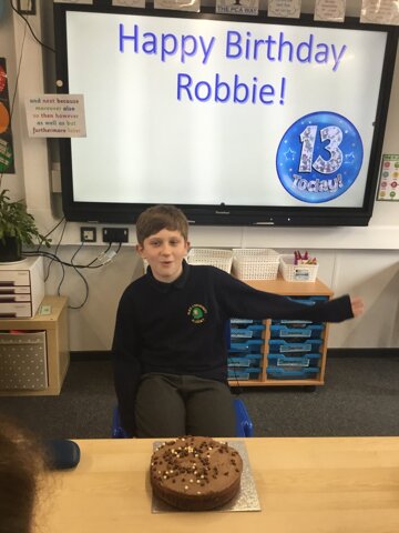 Image of Happy Birthday Robbie. 