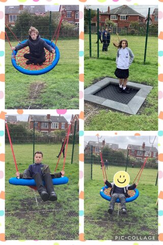 Image of Swing and Trampoline fun 