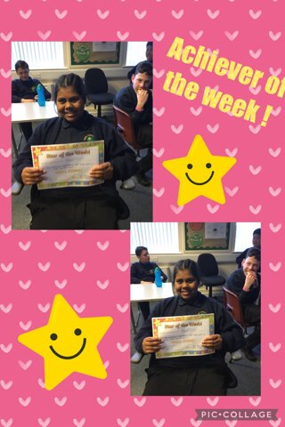 Image of Achiever of the week ! 