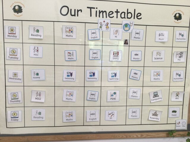Image of Our Timetable
