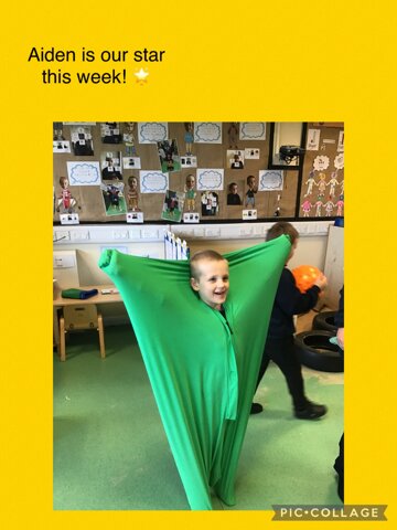 Image of Aiden is our star this week. 