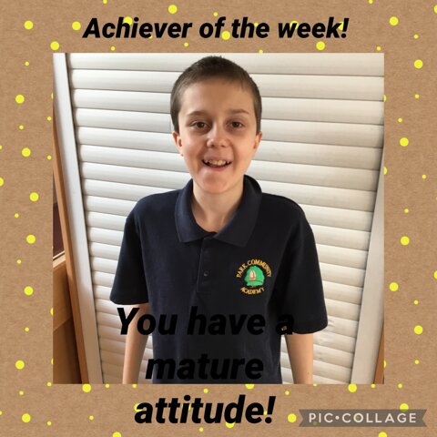 Image of Achiever of the week!