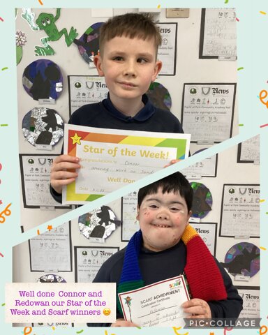 Image of Star of the week and Scarf winners