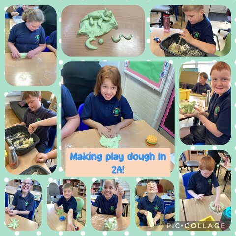 Image of Making play dough animals!