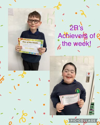 Image of 2R’s Achievers of the week!