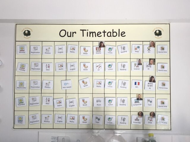 Image of Our timetable 