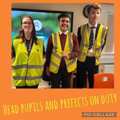 Image of Head pupils and prefects on duty