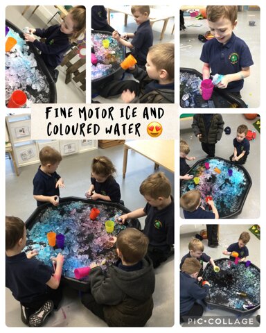 Image of Fine motor water and ice fun 