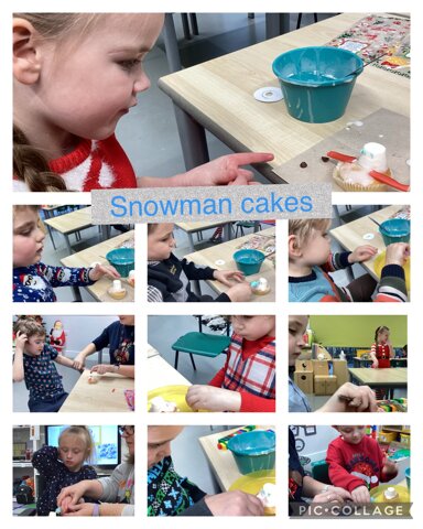 Image of Snowman cakes 