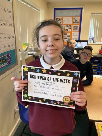 Image of 4S Achiever of the week
