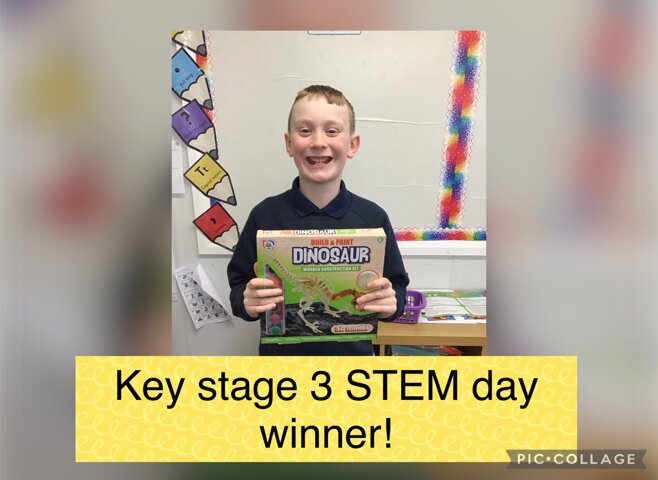 Image of STEM day Key Stage 3 Competition winner!!! 