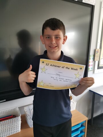 Image of Declan's 3j's achiever of the week