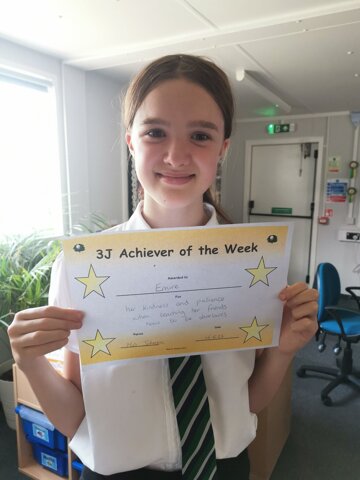 Image of 3J achiever of the week