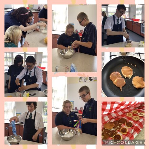 Image of We made pancakes in the cookery room