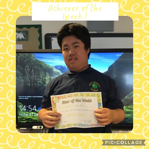 Image of Achiever of the week 