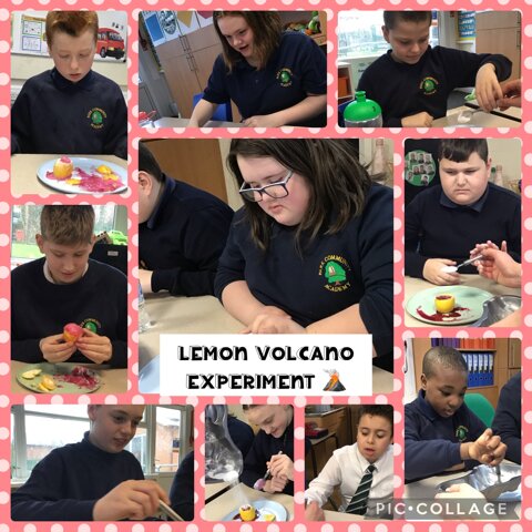 Image of Lemon Volcano Experiment 
