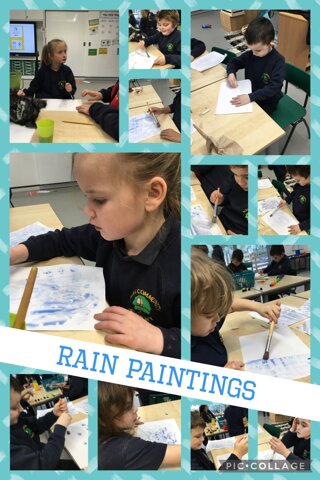 Image of Rain paintings