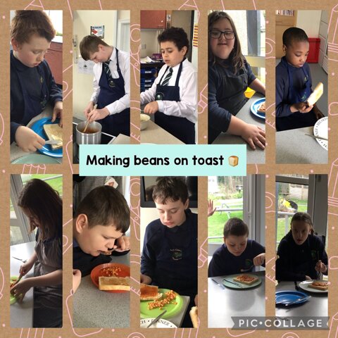 Image of Making beans on toast 