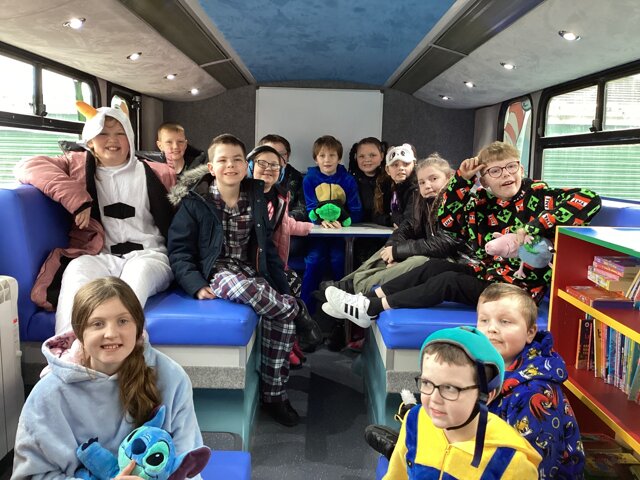Image of Trip to St John Vianney book bus