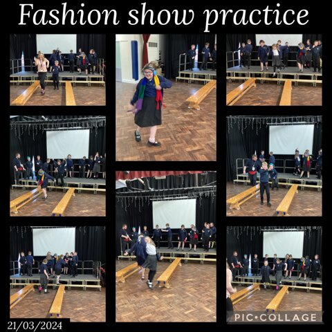 Image of Fashion show practice 