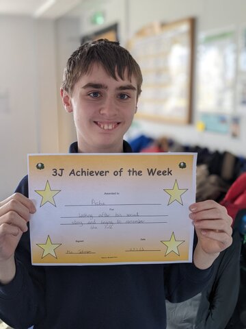 Image of 3J 's achiever of the week