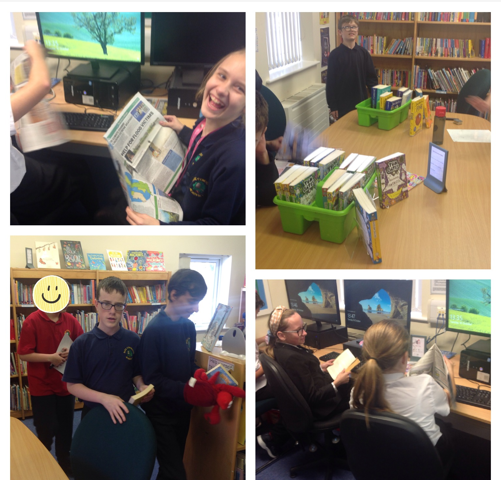 Image of 3W English: Library visit.