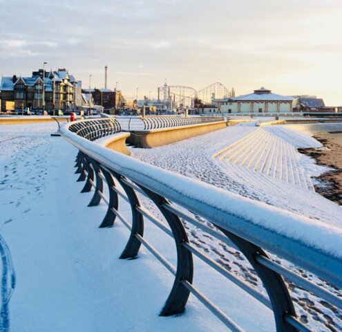 Image of Blackpool in the snow!