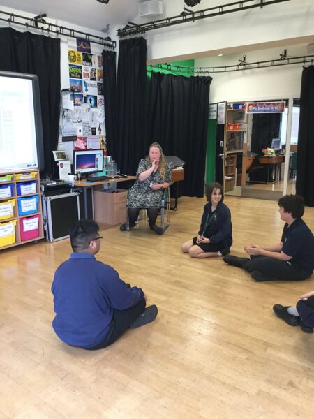 Image of 3H’s first Music lesson with Miss Worrall