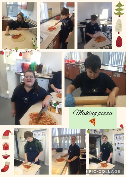 Image of Making yummy pizza! 
