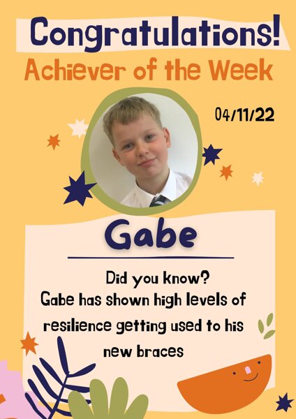 Image of 3T's Achiever of the Week is....