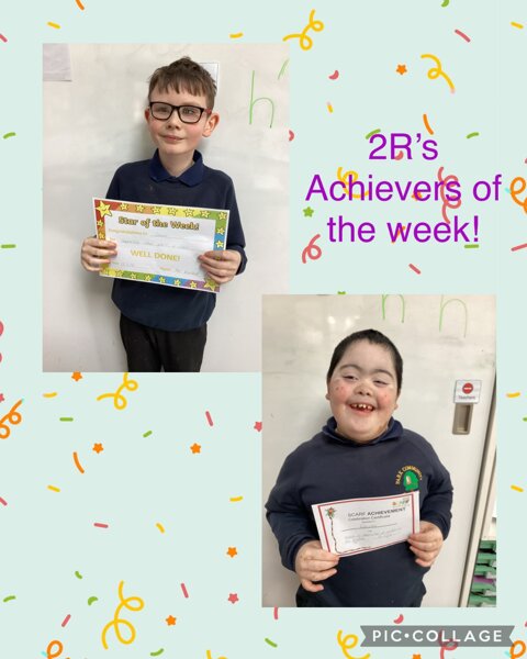 Image of 2R’s Achievers of the week!